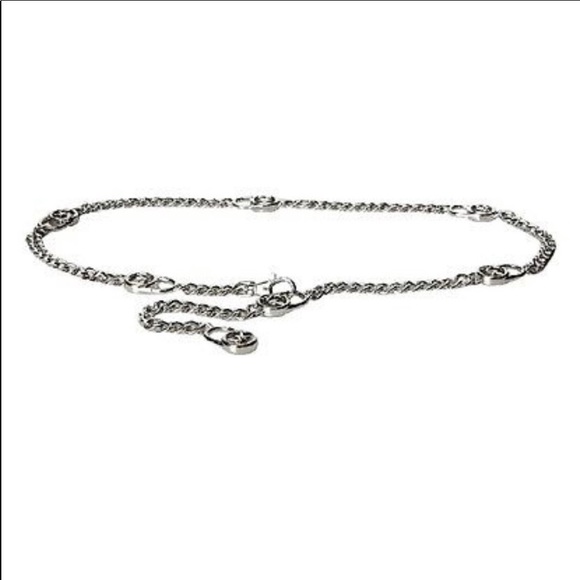 MICHAEL KORS Silver MK Logo Chain Belt - Picture 6 of 15